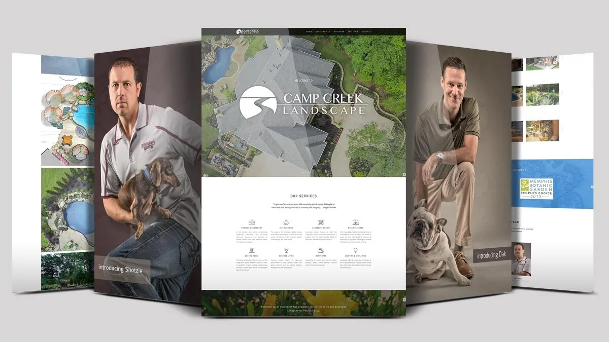 Camp Creek Landscape website pages