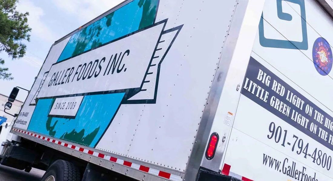 Galler Foods delivery truck